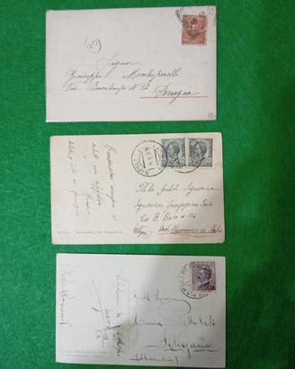 3 cartoline viaggiate