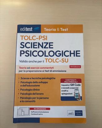Libro “TOLC-Psi scienze psicologiche Editest