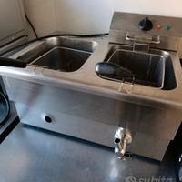 Friggitrice professionale doppia vasca