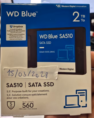 SSD SATA 2 TB come nuova (leggete cmq bene)