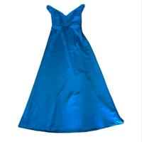 Vestito lungo in cady stile impero