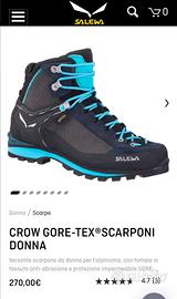 Scarponi salewa crow on sale gtx