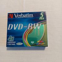DVD-RW COLORATI conf.5 PZ. Verbatim originale 