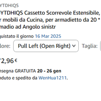 Cassetto Scorrevole Estensibile