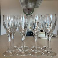 8 Calici Flute Champagne Vetro Cristallino Sonoro