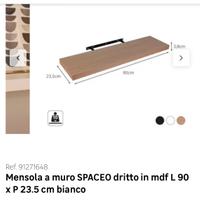 Mensole bianche da muro