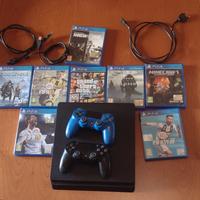 PS4slim+controller+giochi