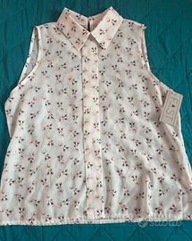 Camicetta donna trasparente floreale