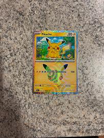 Carta pokemon Pikachu (050) 30° Anniversario ita