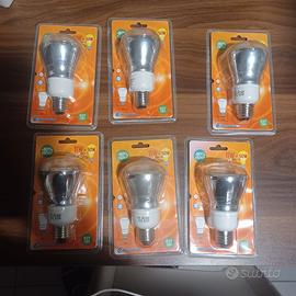 Lotto 6 lampade a risparmio energetico riflettore