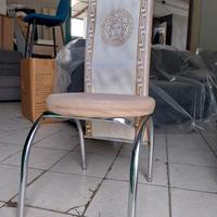 tavolo e 5 sedie di design serie medusa anni 70.