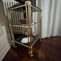 Tavolino ottone comodino/porta tv