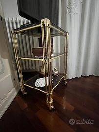 Tavolino ottone comodino/porta tv