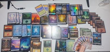 Lotto terre Full Art/foil mtg Magic the gathering 