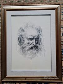 Quadro litografia firmata Pietro Annigoni Abramo