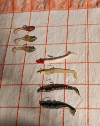 esche siliconiche pesca