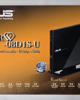 ASUS SDRW-08D1S-U masterizzatore slim esterno USB2