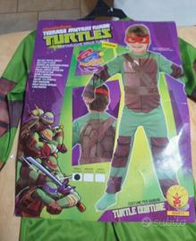 maschera carnevale  4 anni tartaruga ninja nuova 