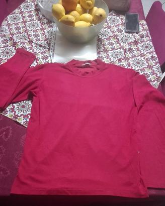 maglietta rossa maniche lunghe 