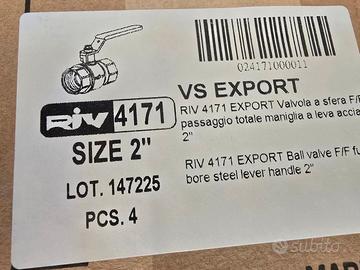 valvola a sfera F/F 2 pollici 4 pezzi