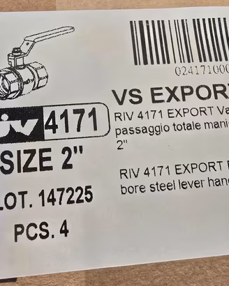 valvola a sfera F/F 2 pollici 4 pezzi