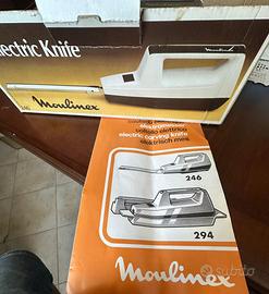 Coltello elettrico  moulinex vintage con  scatola