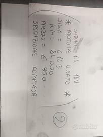 MOTORE SUZUKI 1.6 16V 616B