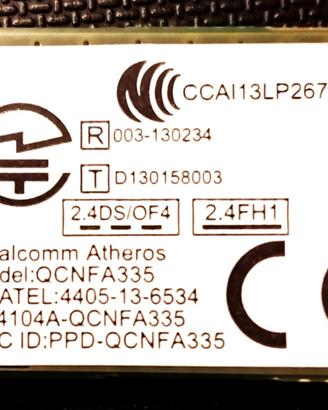 Scheda di Rete Wireless Bluetooth Qualcomm Atheros