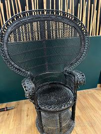 POLTRONA VINTAGE IN VIMINI