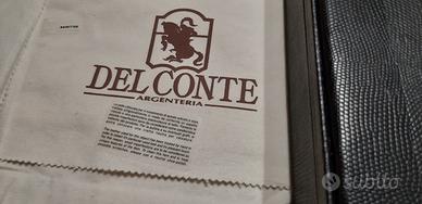 Cofanetto porta carte da gioco in pelle.  Dal Cont