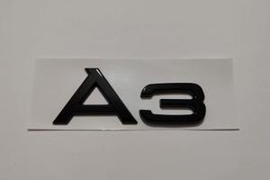 STEMMA AUDI A3 NERO LUCIDO LOGO EMBLEMA ADESIVO