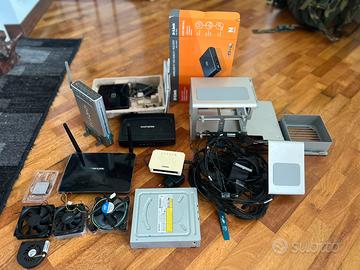 Lotto router, bluray, macpro varie