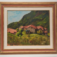 Dipinto - Giulio Mugnai - Paesaggio montano