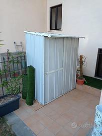 Casetta giardino in Acciaio 155x100cm bianca