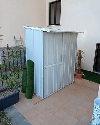 Casetta giardino in Acciaio 155x100cm bianca