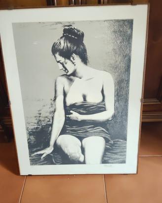 nudo femminile firmato tiratura 13/45