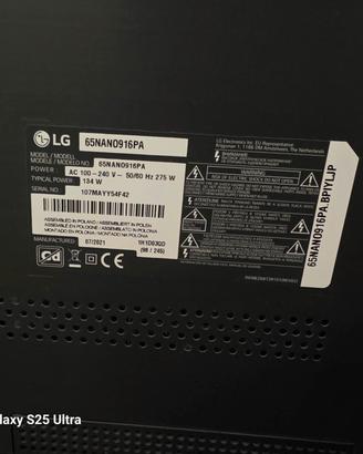 televisore 65" Lg Nanocell