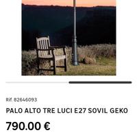 N.2 Lampioni da giardino a 2 luci – Made in Italy