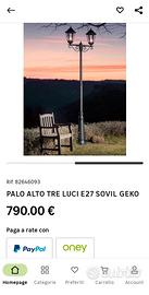 N.2 Lampioni da giardino a 2 luci – Made in Italy