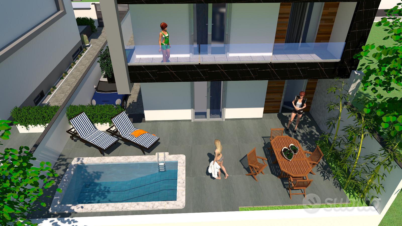 Terreno Edificabile con concessione per 3 ville - Vista 5