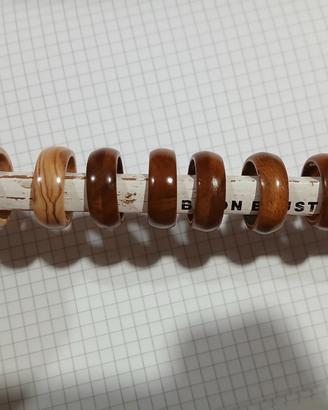 anelli in legno