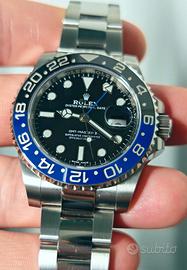Rolex Gmt Batman MK1 11/2018 ITA 116710BLNR full