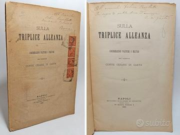 SULLA TRIPLICE ALLEANZA - DI GAETA CESARE 1891