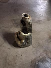 Fontanella acqua da esterno con luci a cascata