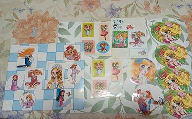 lotto adesivi Candy Candy vintage 
