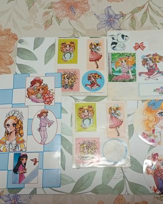 lotto adesivi Candy Candy vintage 