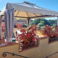 Gazebo 4 x 3  struttura in legno e alluminio