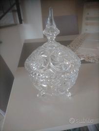 Porta bon bon in cristallo 