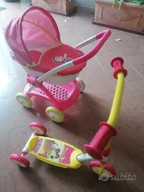 RIDUZIONE PREZZO: Triciclo+Carrozzina MASHA e ORSO