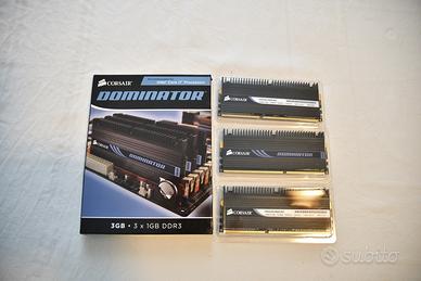 Memorie Corsair Dominator 3x1Gb DDR3 TR3X3G1600C8D